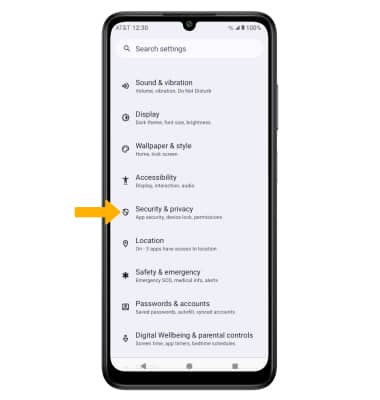ATT Verge (SL219A) - Secure My Device - AT&T