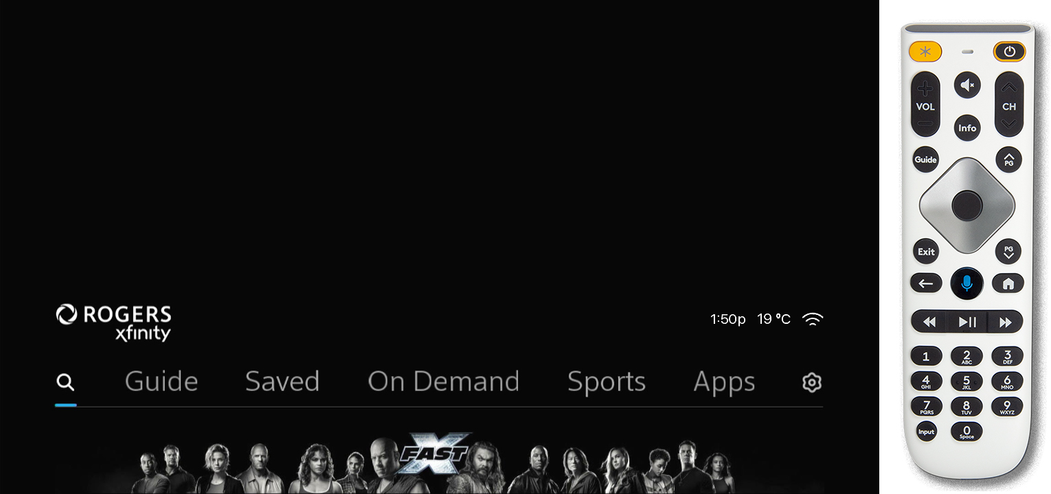 Xfinity Game Press and hold the Home and Info buttons on your remote.