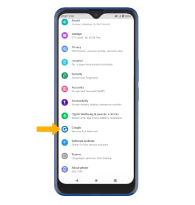 AT&T Fusion 5G (EA211005) - Back up & Restore with Google - AT&T