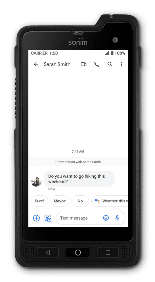 From a text message conversation, touch and hold the message you'd like ...