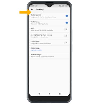 ATT Fusion 5G (EA211005) - Configuraciones de cámara y video - AT&T
