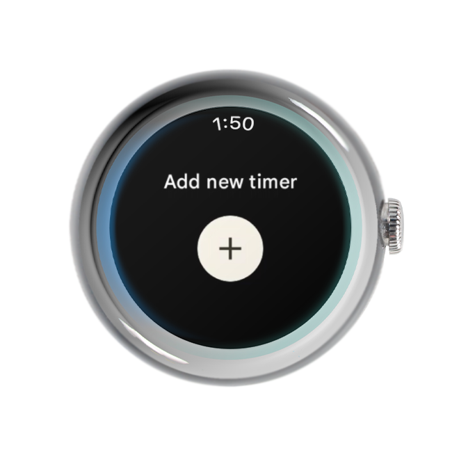 From the Timer app, tap Add new timer.