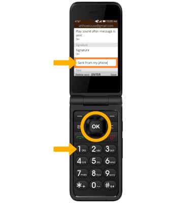 ATT Cingular Flip 3 (Q28A) - Email Settings - AT&T