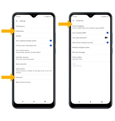 ATT Motivate Max (U668AA) - Configuración de mensajería - AT&T