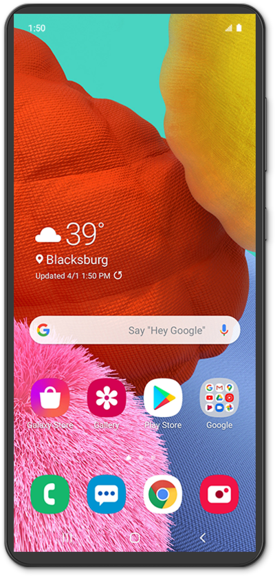 Samsung Galaxy A51 - Inserting and removing the Nano SIM card - AT&T