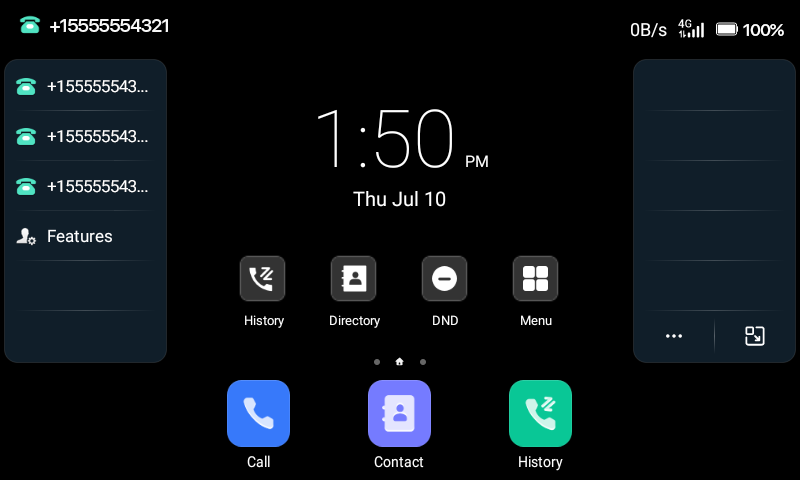 The indicator is in the center.
